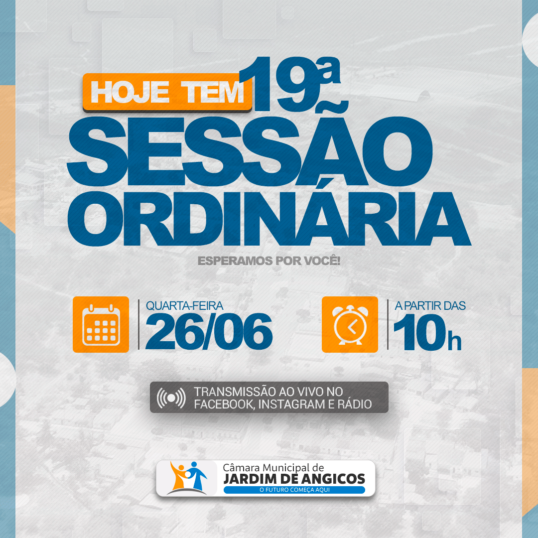 🔔 Aviso Importante: Sessão na Câmara Legislativa Hoje! 🏛️