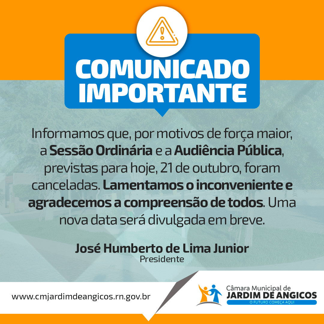 Comunicado Importante